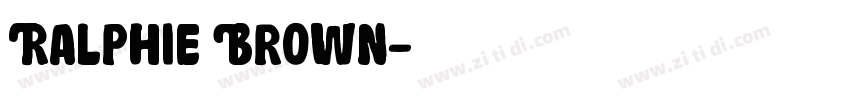 Ralphie Brown字体转换